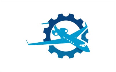 Air plane maintenance vector template