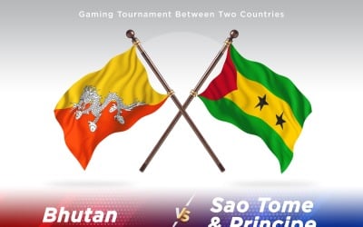 Bhutan kontra Sao Tome Principe Dwie flagi