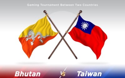 Bhutan versus Taiwan Two Flags