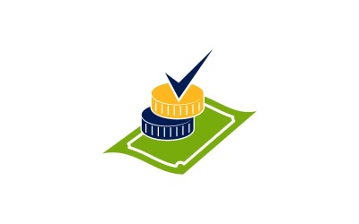 Boekhoudkundige belasting financiële bedrijfsinvesteringen Logo ontwerp sjabloon Vector