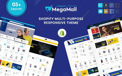 MegaMall - Многоцелевая адаптивная тема Shopify для электроники