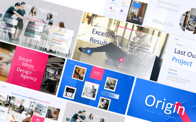 Modello di presentazione di Google per l'agenzia creativa di origine