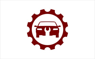 Plantilla de vector de mantenimiento de coche