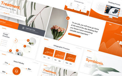 Шаблон слайдов Google для агентства Symbiosis