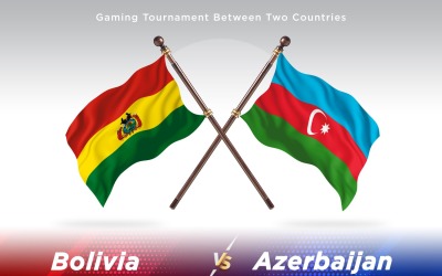 Bolivia kontra Azerbajdzjan Två flaggor