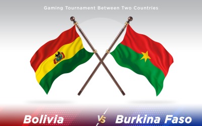 Bolivia kontra Burkina Faso Två flaggor