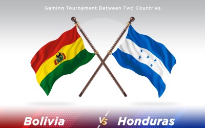 Bolivia kontra Honduras Två flaggor
