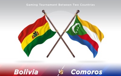 Bolivia kontra Komorerna Två flaggor