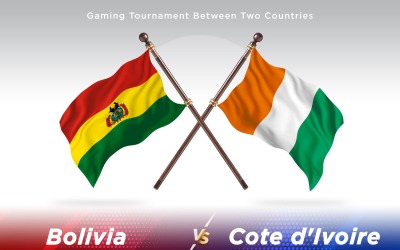 Bolivia versus cote d'ivoire Two Flags