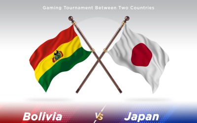 Bolivia versus japan Two Flags