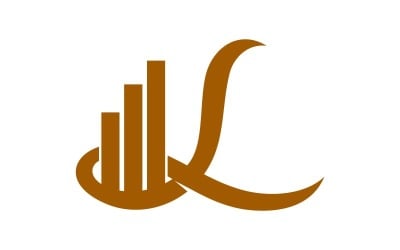 Contabilidade Imposto Financeiro Inicial de Negócios K Vector Modelo de Design de Logotipo