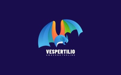 Estilo do logotipo gradiente Vespertilio
