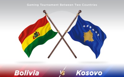Bolivia kontra Kosovo Två flaggor