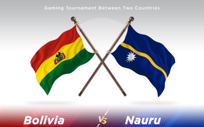 Bolivia versus Nauru Two Flags