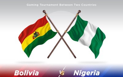 Bolivia versus Nigeria Two Flags