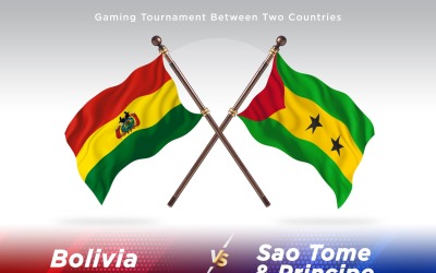 Bolivia versus Sao tome and Principe Two Flags