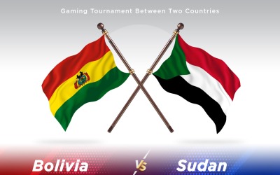 Bolivia versus Sudan Two Flags