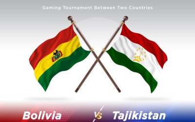 Bolivia versus Tadzjikistan Two Flags