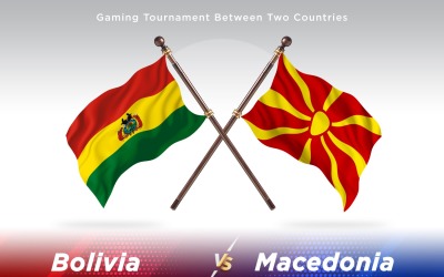 Bolívie versus Makedonie dvě vlajky