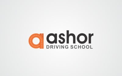 Ashor Driving School Logo Design Template