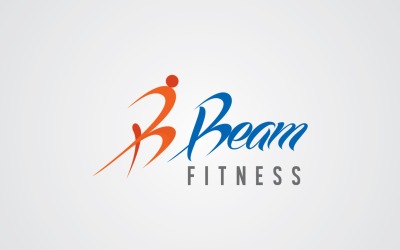 Beam Fitness Logo-Design-Vorlage