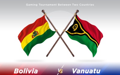 Bolivia kontra Vanuatu två flaggor
