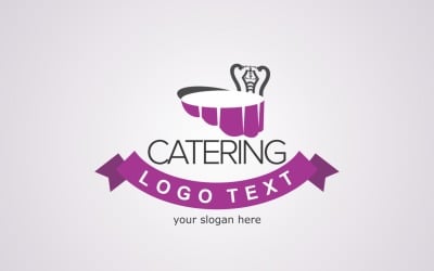 Catering Logo Text Logo Design Template
