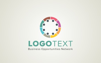 Logo tekst ontwerpsjabloon
