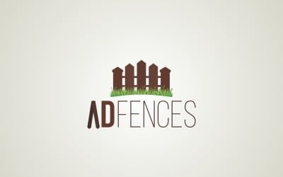 Modèle de conception de logo de clôtures publicitaires