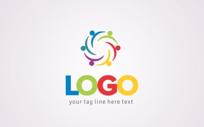 Modello di progettazione del logo aziendale delle ONG