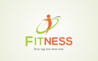 Plantilla de diseño de logotipo creativo de fitness