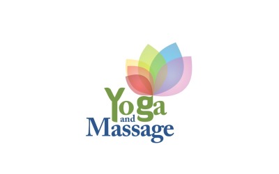 Yoga ve Masaj Logo Tasarım Şablonu
