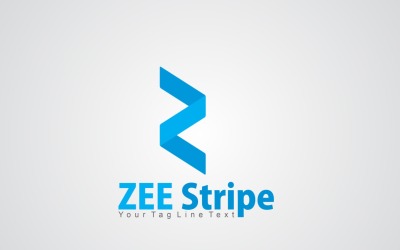 Zee 条纹标志设计模板