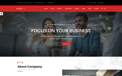 Corzo | Consulting Finance-Multipurpose Premium HTML5 webbplatsmall