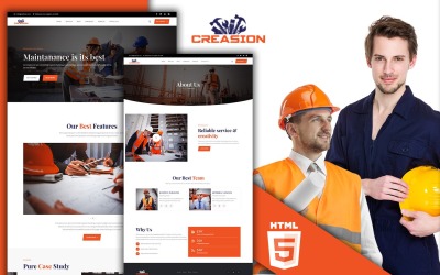 Creasion Construction Company HTML5 Website Template