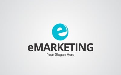 E Marketing Creative  Logo Design Template