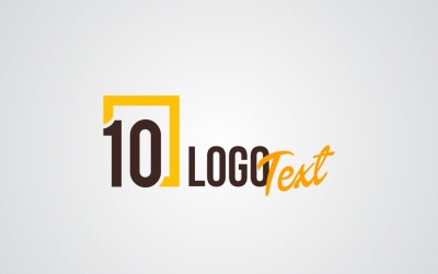 10 logo Szöveg Logo Design sablon