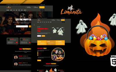 Lumanita Хеллоуїн Події HTML5 Шаблон веб -сайту