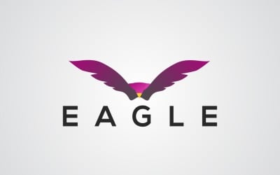 Plantilla de diseño de logotipo de águila