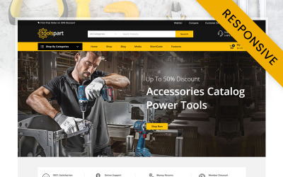 ToolsPart - Mejores herramientas Tema adaptable de WooCommerce
