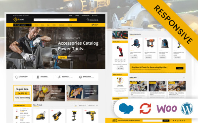 ToolsPart - найкращі інструменти WooCommerce Адаптивна тема