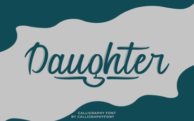 Dotter kalligrafi borste teckensnitt