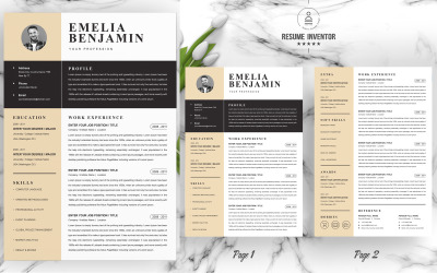Emelia / Modern önéletrajz sablon