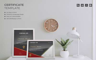 Fredericko - Szablon certyfikatu