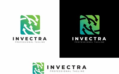 Invest Arrows Logo Template