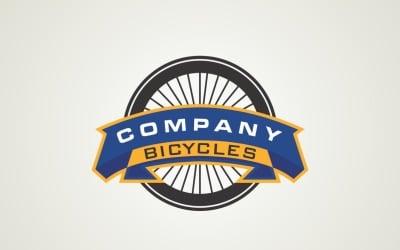 Bedrijfsfietsen Logo ontwerpsjabloon