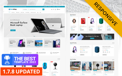 Electshop - Motyw Prestashop z elektroniką i sklepem cyfrowym