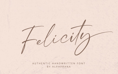 Felicity - fonte manuscrita