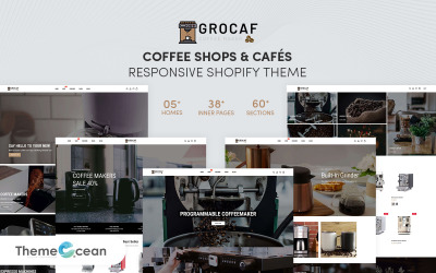 Grocaf - Šablona Shopify reagující na kavárny a kavárny