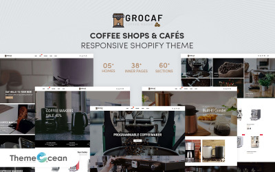 Grocaf - Tema Shopify reattivo per caffetterie e caffetterie